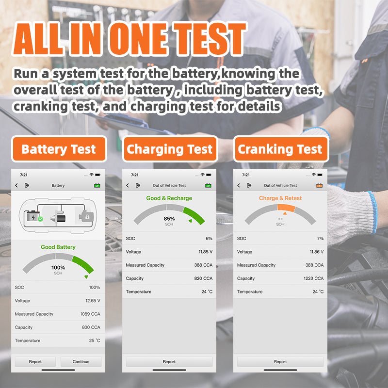 OTOFIX BT1 Lite Battery Tester all in one test